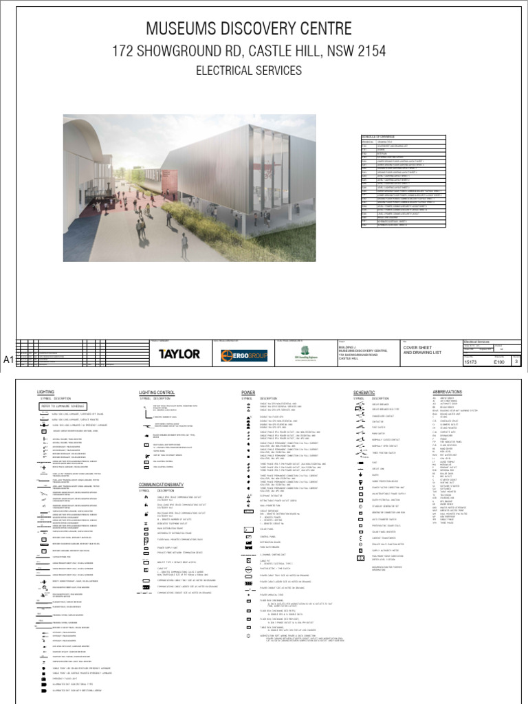 Electrical Services Drawings for Museums | PDF | Ac Power Plugs And ...