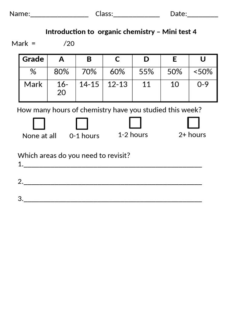 Mini Test 4 Covers 2.1 2.4 | PDF