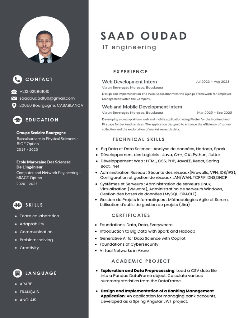 Saad Oudad PDF | PDF | Computing | Computer Science