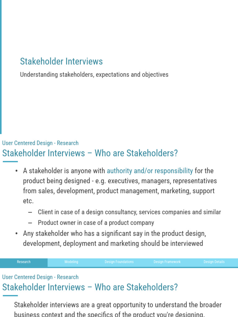 Effective Stakeholder Interview Strategies | PDF | Design | Marketing