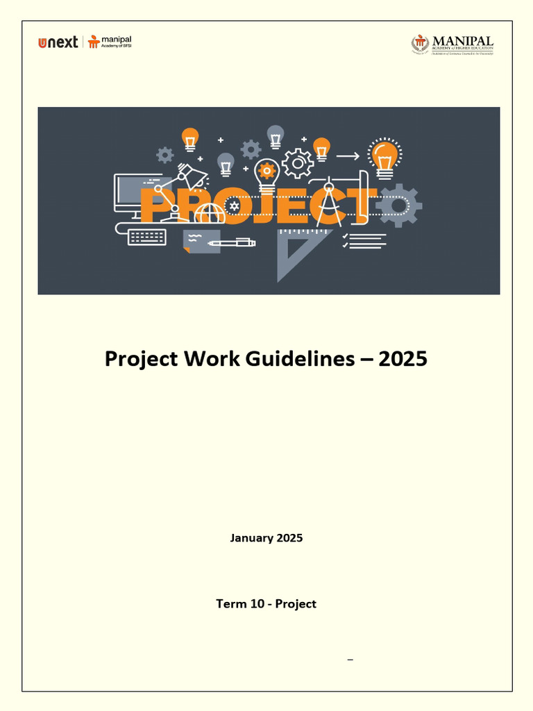 Project Work Guidelines - Jan 2025 | PDF | Sampling (Statistics ...