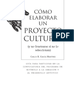 Como Elaborar Un Proyecto Cultural