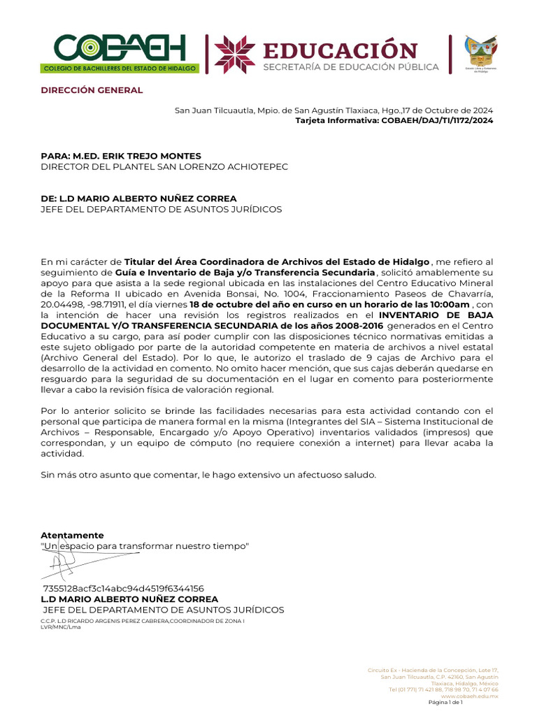 Transferencia Secundaria | PDF