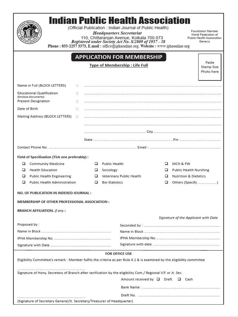 Membership Application Form-30.01.2019 | PDF