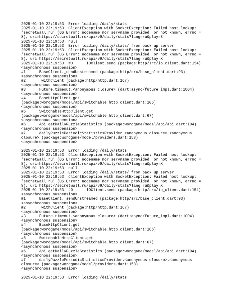 SocketException Errors in API Calls | PDF | Hypertext Transfer Protocol ...