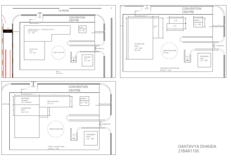 Convention Centre Floor Plan Overview | PDF | Room | Buildings And ...