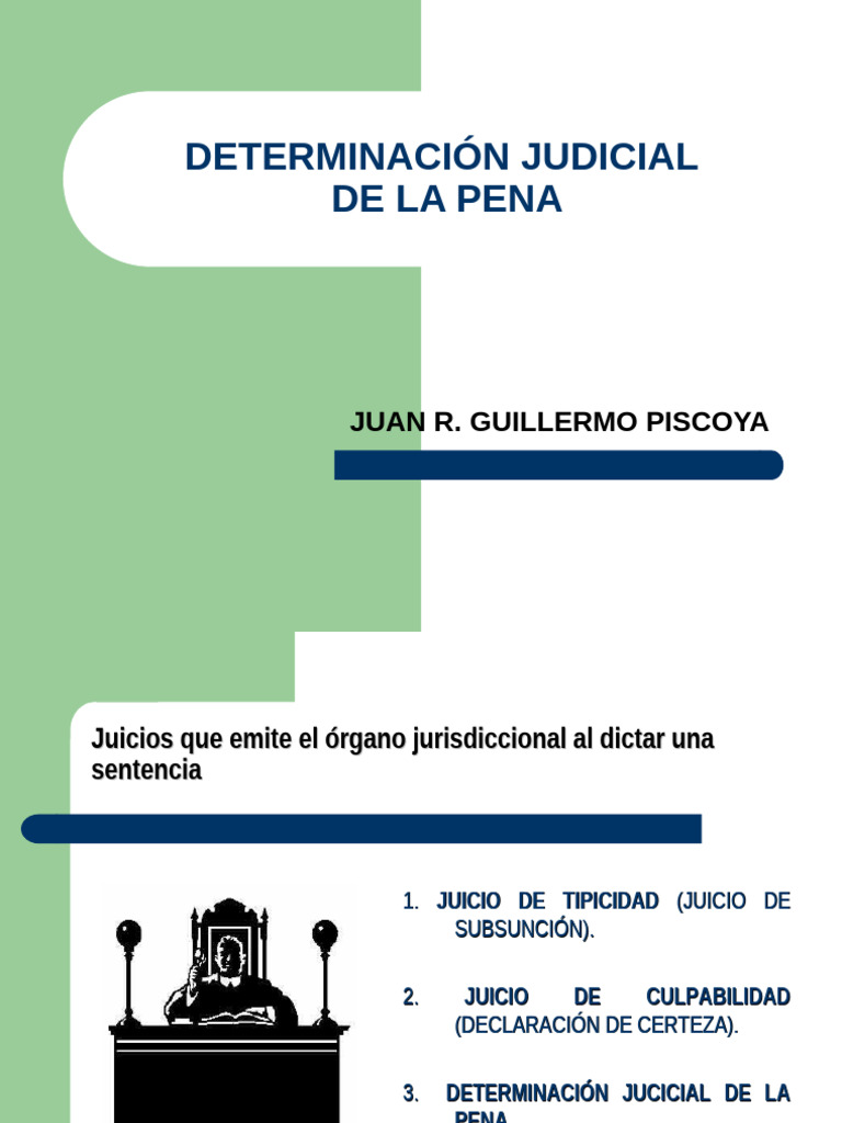 Determinación Judicial de la Pena | PDF | Castigos | Fiscal