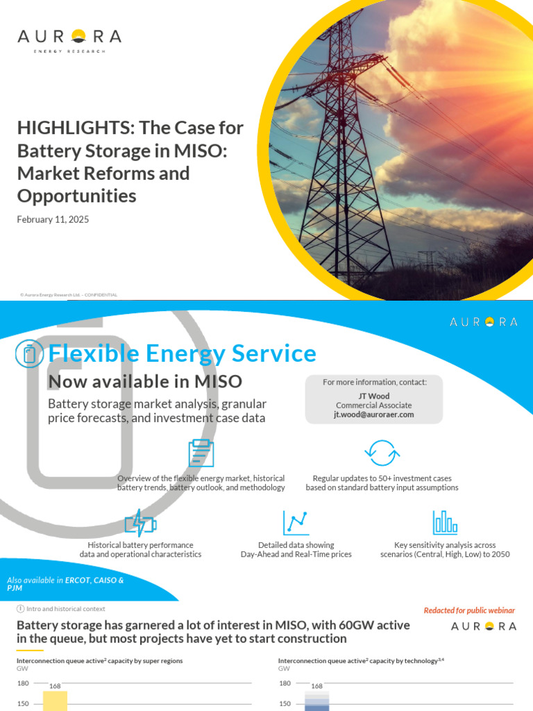 Battery Storage Opportunities in MISO | PDF | Solar Power | Arbitrage