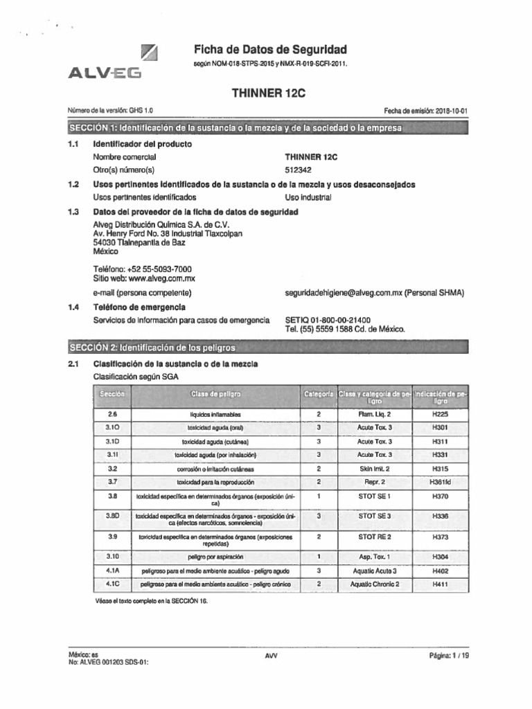 8.2. Thinner-ALVEG - 12C | PDF