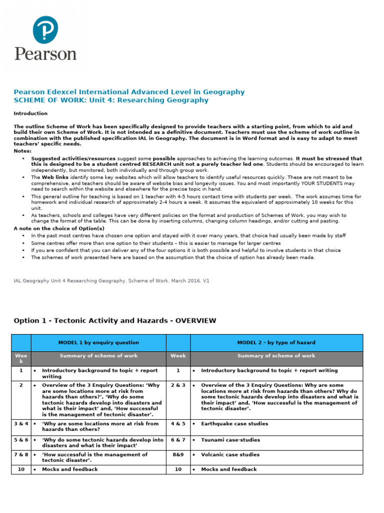 Researching Geography: Unit 4 Overview | PDF | Food Security | Food And ...