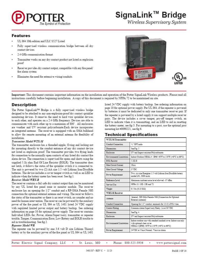 Signalink Bridge: Features | PDF | Relay | Transmitter