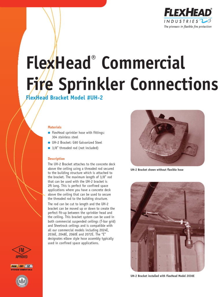 FlexHead Bracket Model Data Sheet | PDF | Pipe (Fluid Conveyance ...