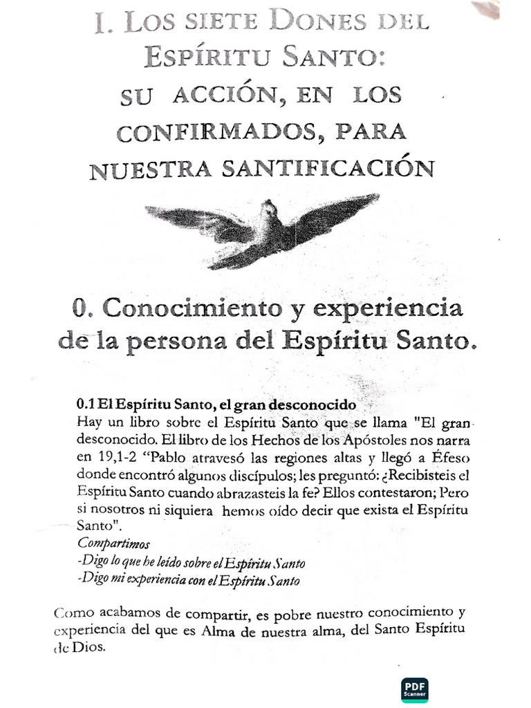 El Espíritu Santo en Nosotros Los Confirmados Del 3cer Milenio | PDF