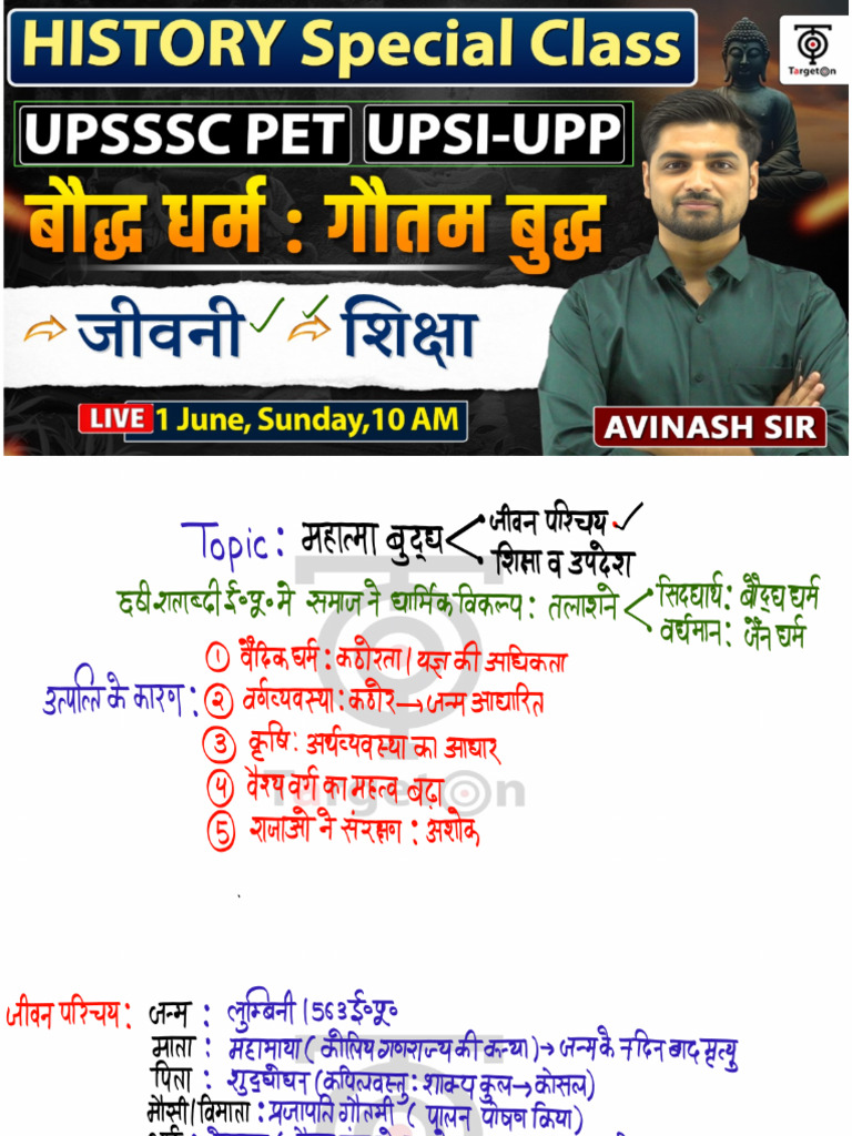 UPSSSC PET UPSI बौद्ध धर्म | PDF