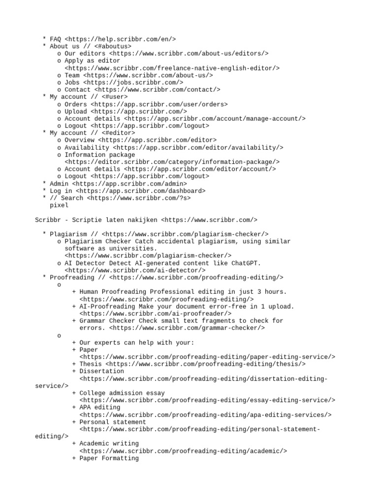 Scribbr FAQ and Services Overview | PDF | Validity (Statistics ...