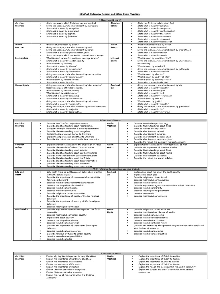 RME Questions for Basic 7 with Answers | PDF | Ummah | Hajj