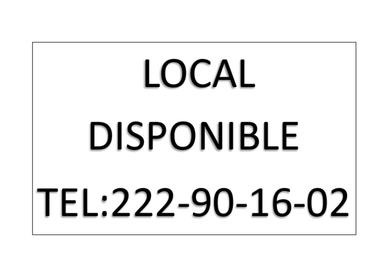 Local Disponible | PDF