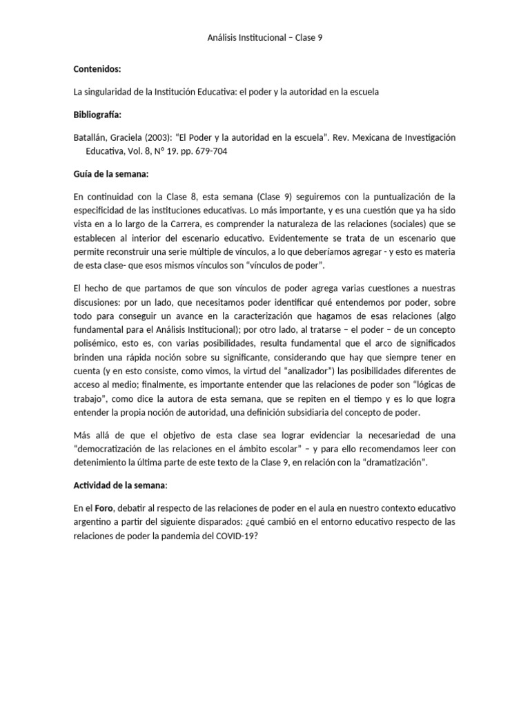 Clase 9 | PDF