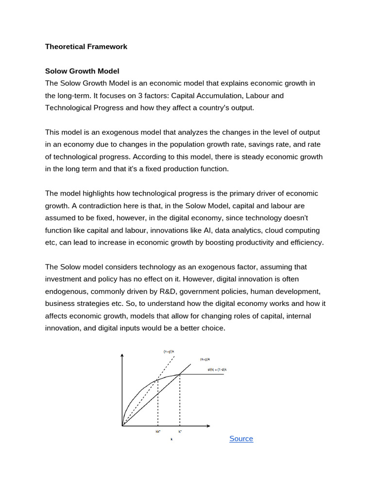 Solow vs. Endogenous Growth Models | PDF | Economic Growth ...