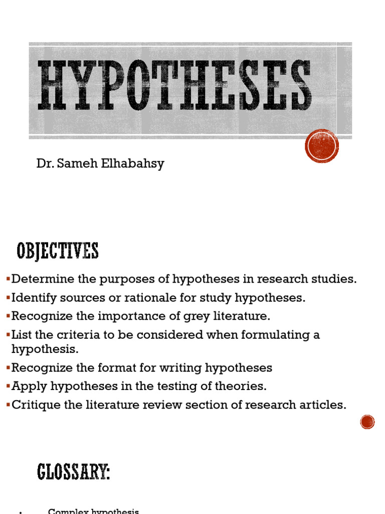Understanding Research Hypotheses in Studies | PDF | Hypothesis ...