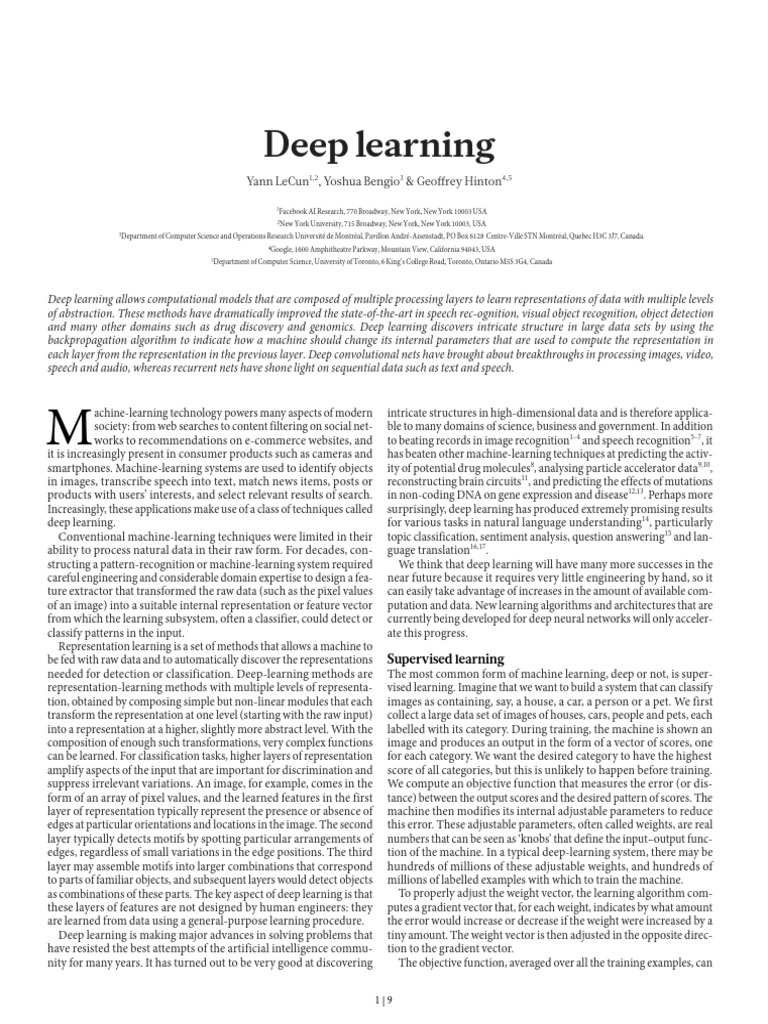 Deep Learning: Transforming AI Applications | PDF | Deep Learning ...