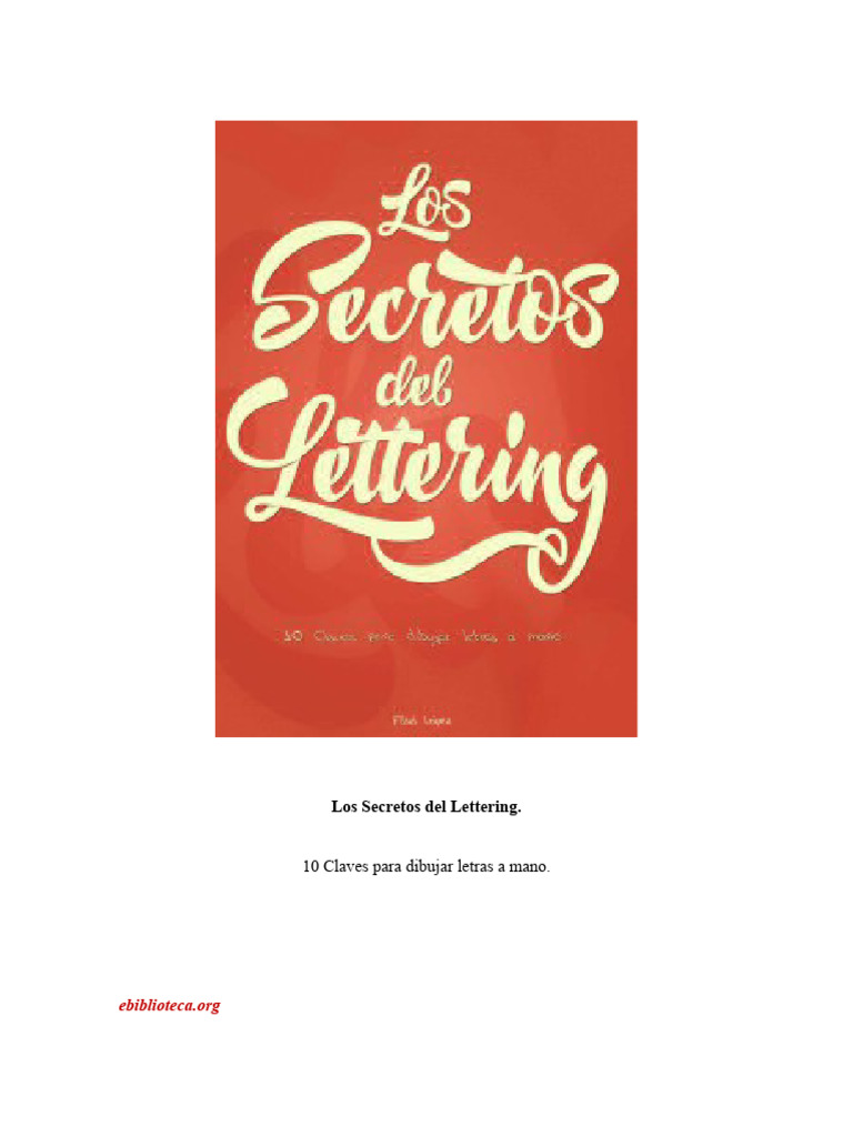 Los Secretos Del Lettering Fidel L Gonzalez | PDF | Tipografía | Serif