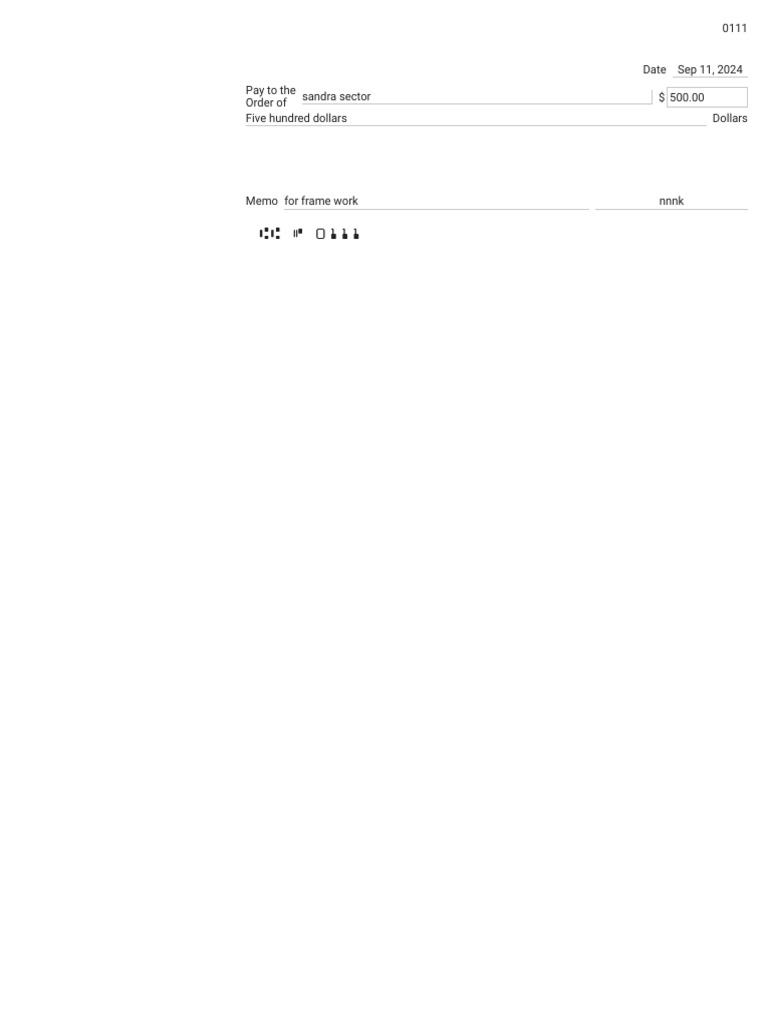 Check Writer | PDF