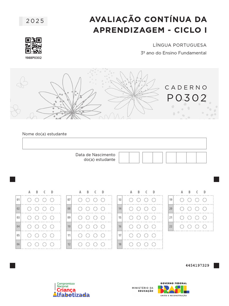 Avaliação Contínua Da Aprendizagem - Ciclo I: Caderno | PDF | Cães | Aves