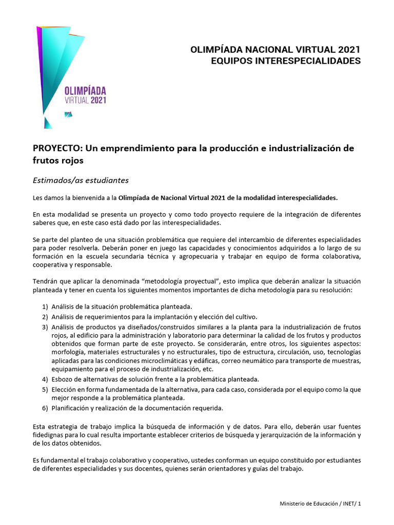 ONV-2021 Interespecialidades Frutos-Rojos | PDF | Laboratorios | Software