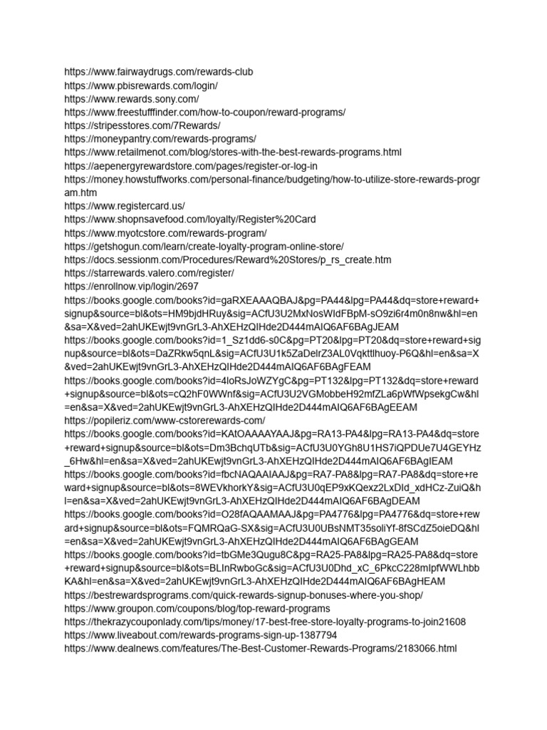 Rewards Program Sign-Up Guide | PDF