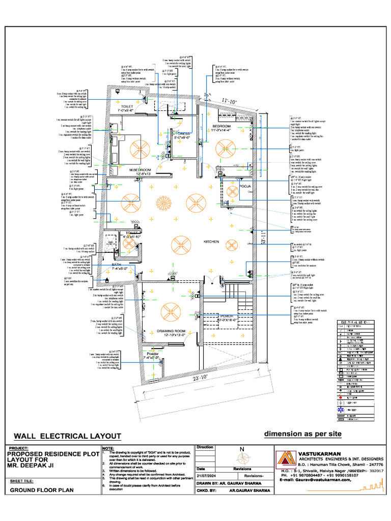 Wall Electrical Laypout | PDF
