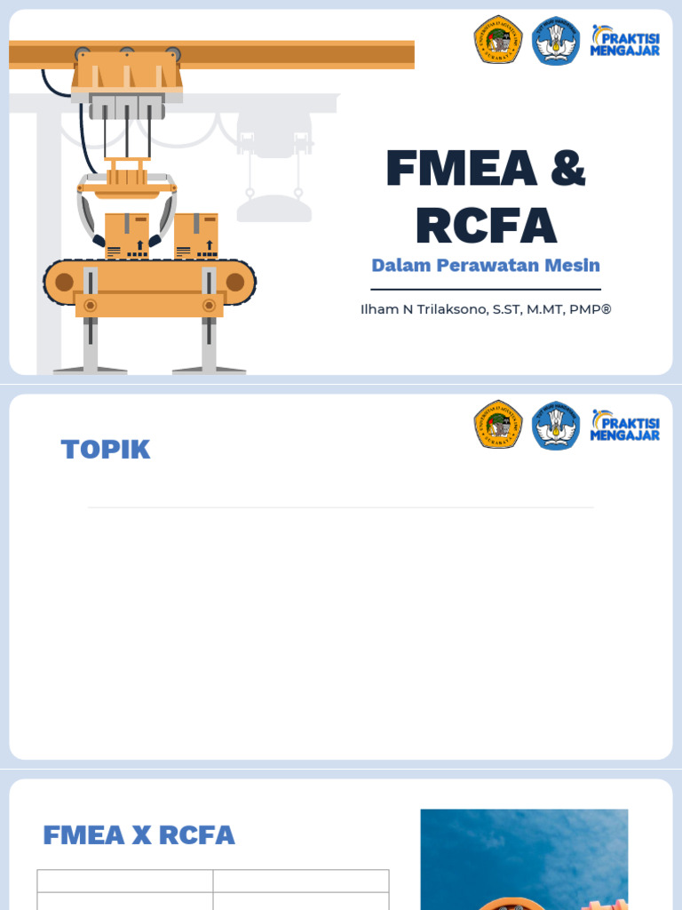 FMEA dan RCFA dalam Perawatan Mesin | PDF
