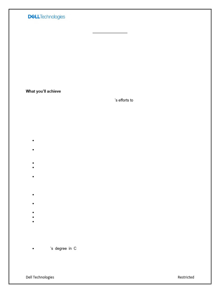 Job Description - Graduate Intern - Data Science | PDF | Data Science ...