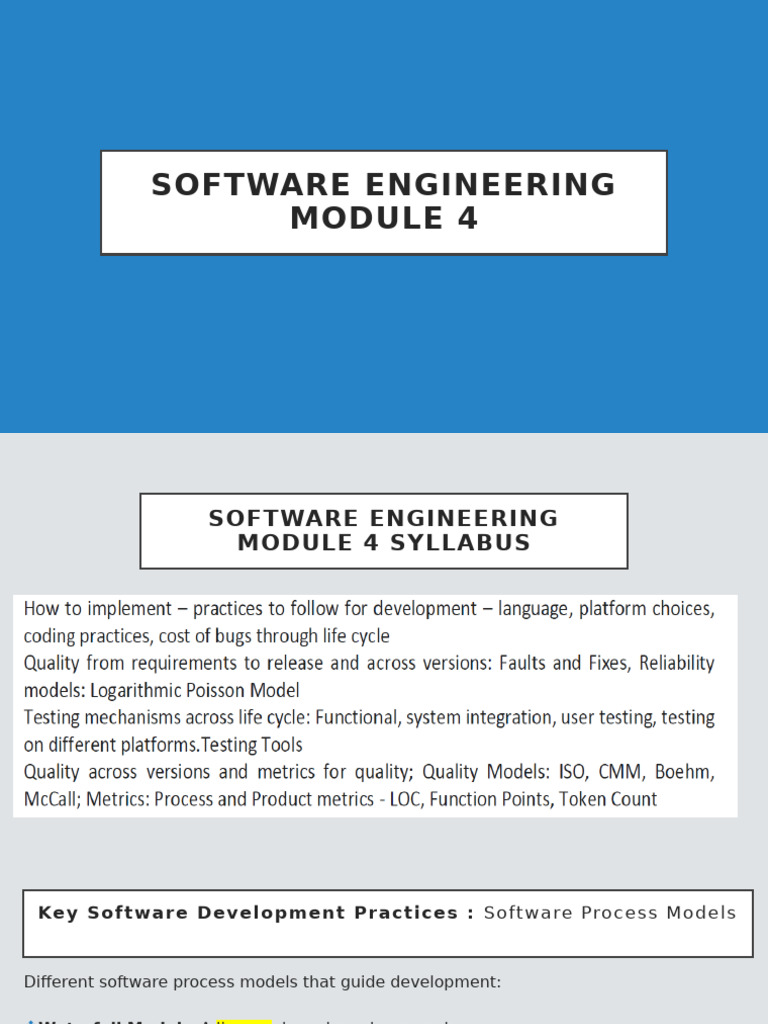 Software Engineering Practices Overview | PDF | Software Testing ...