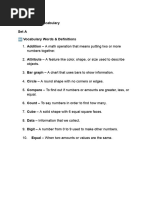 Grade 2-Math Terms | PDF | Vocabulary | Chart