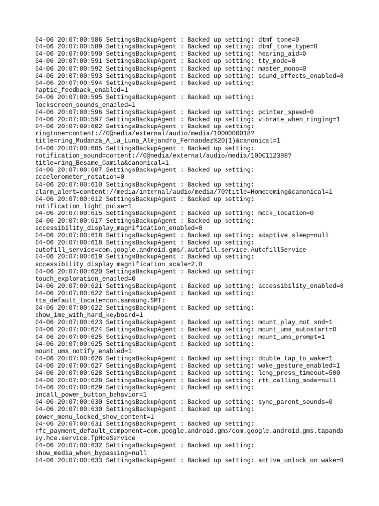 Settings Provider | PDF