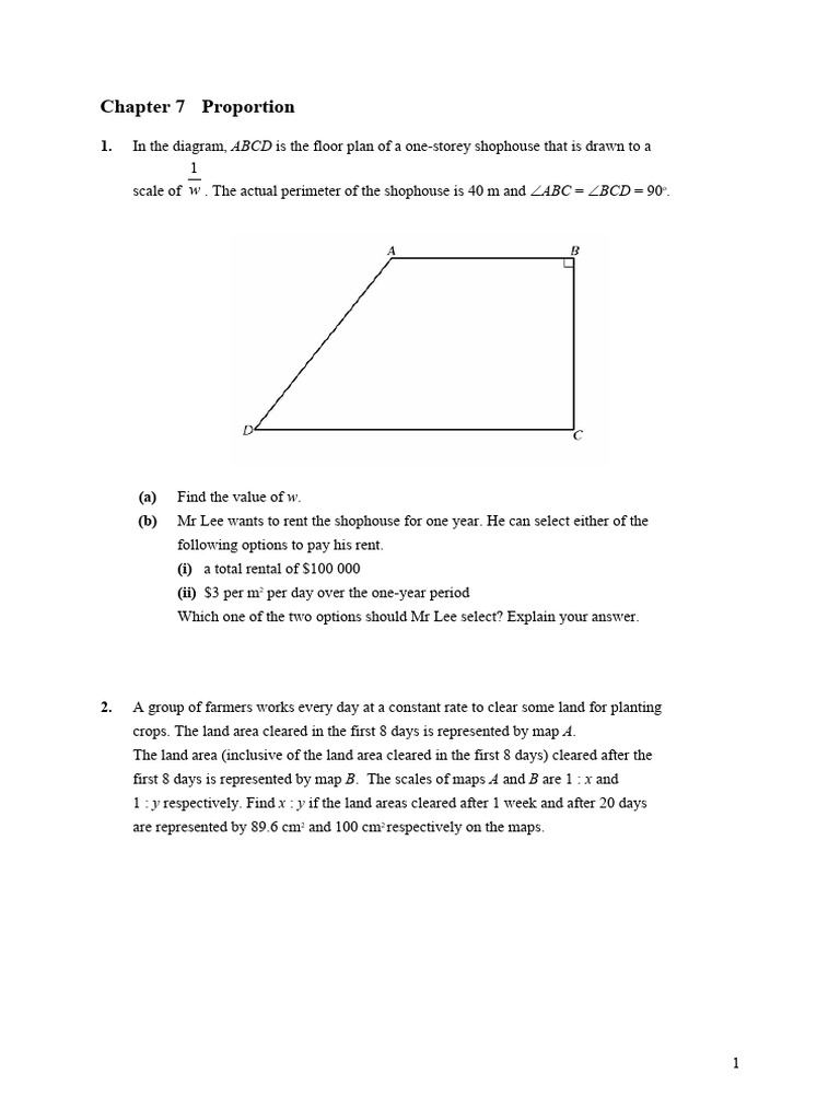 Chapter 7 Proportion: Abcd ABC BCD | PDF | Map