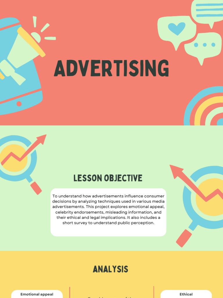 English Advertising Introduction Presentation in Green Bright ...