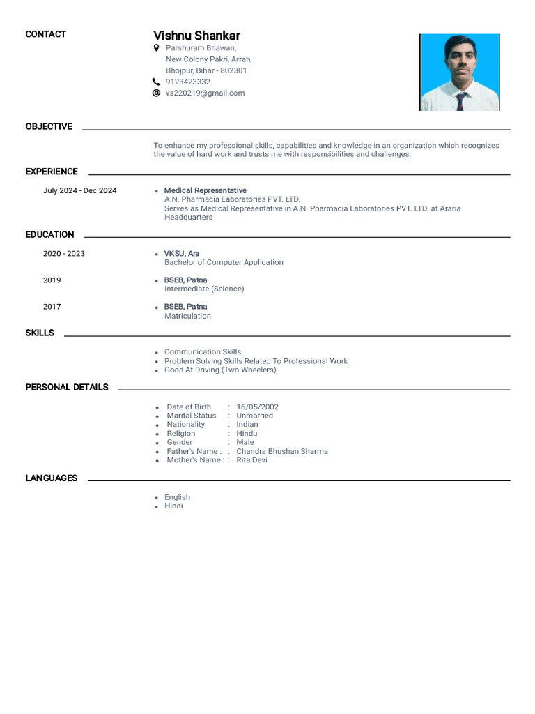 VS Resume | PDF