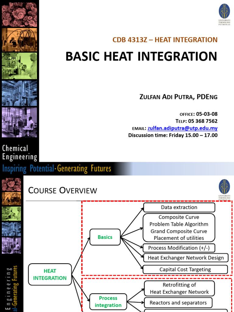 Heat Integration Course Overview | PDF | Thermodynamics | Sustainable ...