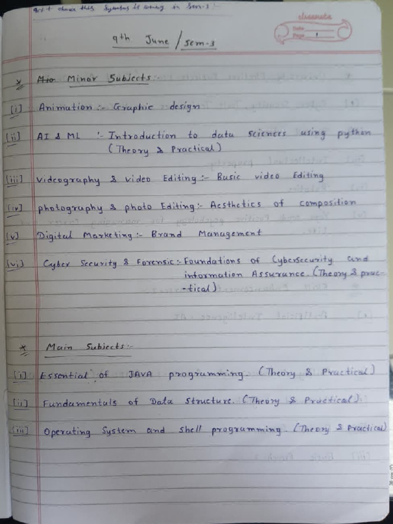 Semester 3 Syllabus Overview | PDF