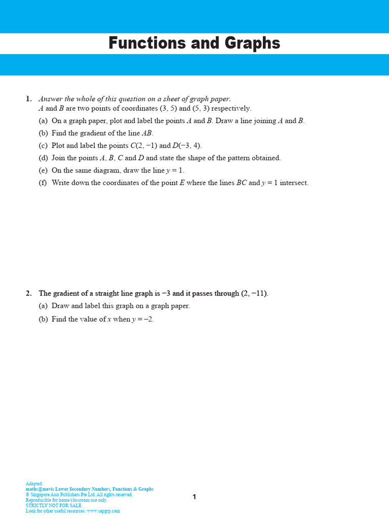 Functions and Graphs - Chap12 | PDF | Mathematics | Mathematical Relations