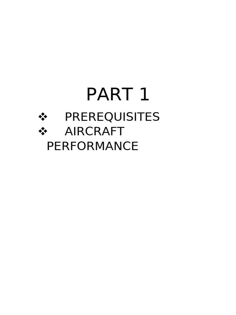 Introduction to Aircraft Performance | PDF