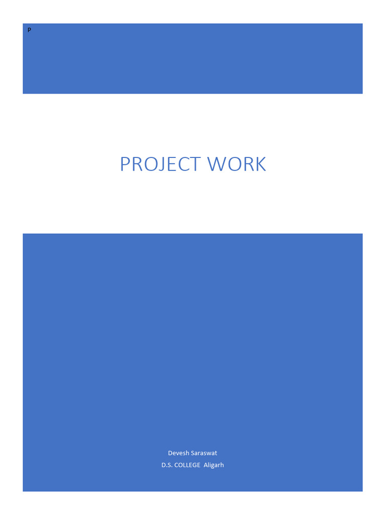 Account Project | PDF | Decision Making | Accounting