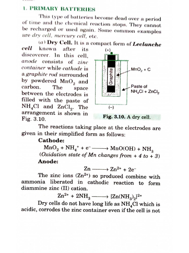 Primary Batteries | PDF