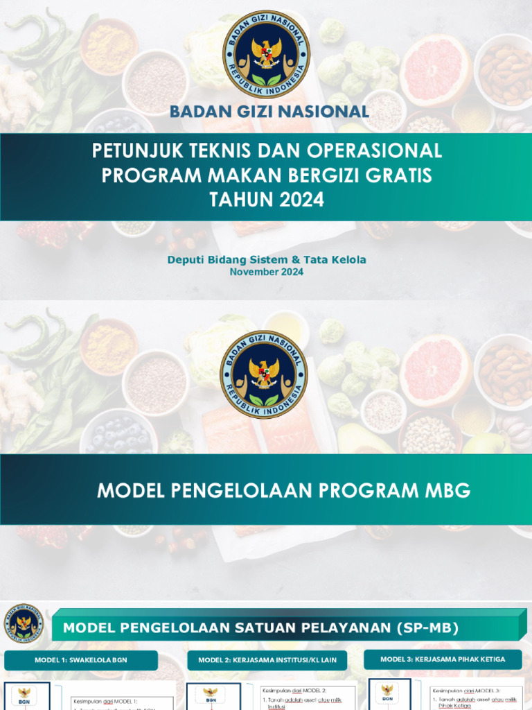Juknis MBG Model 3 | PDF