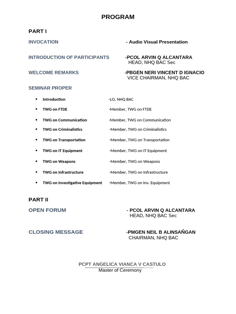 PROGRAM seminar | PDF