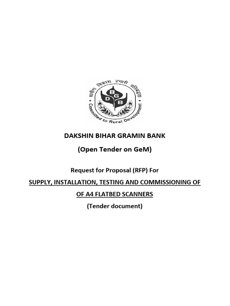 RFPScanner 6 Dbgb42 | PDF | Image Scanner | Request For Proposal