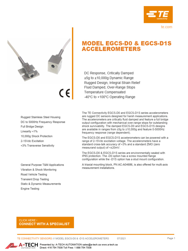 Eng Ds Egcs d0 d1s Accelerometer A2 - Ati | PDF | Accelerometer | Resonance