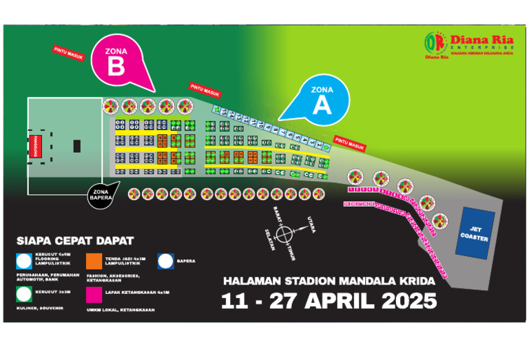 Layout Tenan Terisi - 6 April 2025 | PDF